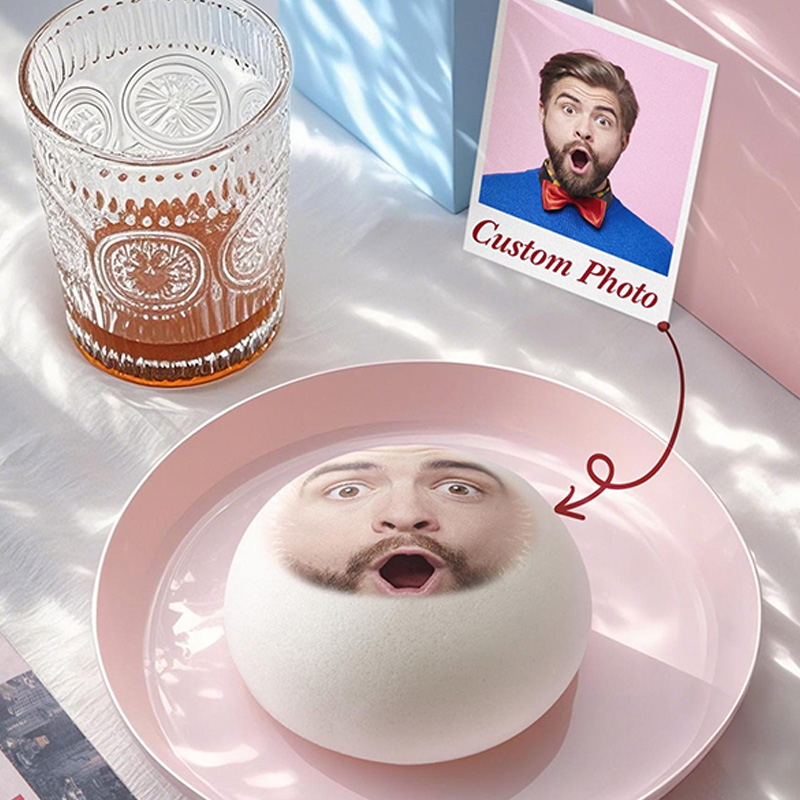 Personalized Bachelor Party Funny Gift Face Stress Ball Personalized Photo Squishy Bun Funny Desk Fidget Toy Gift for Wife from Husband 