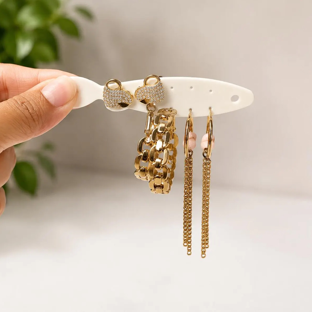 3D Printed Sardine "Tin like" Jewelry Case Fishbone Earring Holder Portable Organizer