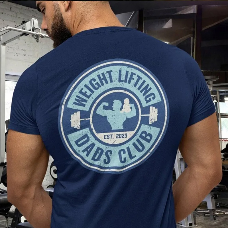 Personalized Weightlifting Couple Classic T-Shirt  Weight Lifting Dads Moms Family Club Funny Weight Lifting Shirt for Gym Lover
