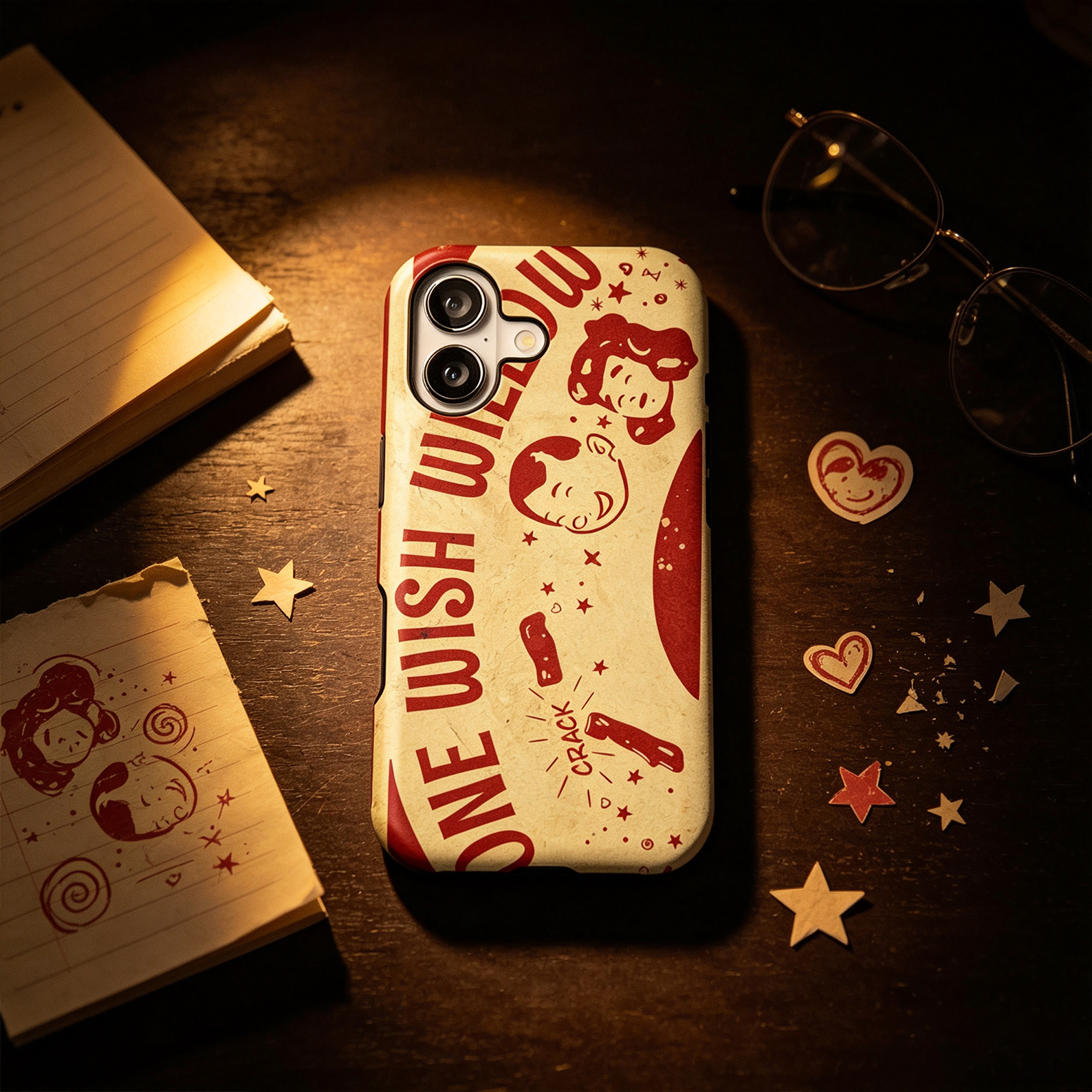 Retro Wish Stick Phone Case Gift for Movie Fans