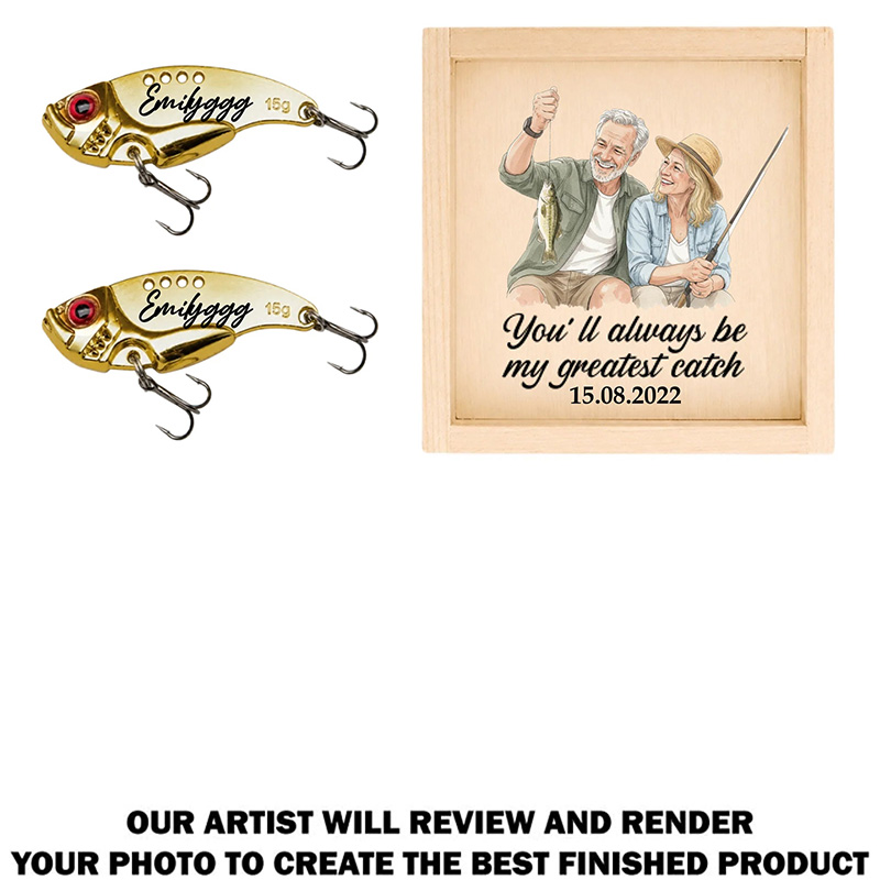 Personalized You Are My Greatest Catch Couple Custom Fishing Lure