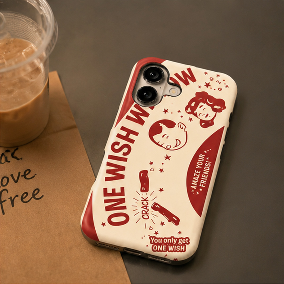 Retro Wish Stick Phone Case Gift for Movie Fans