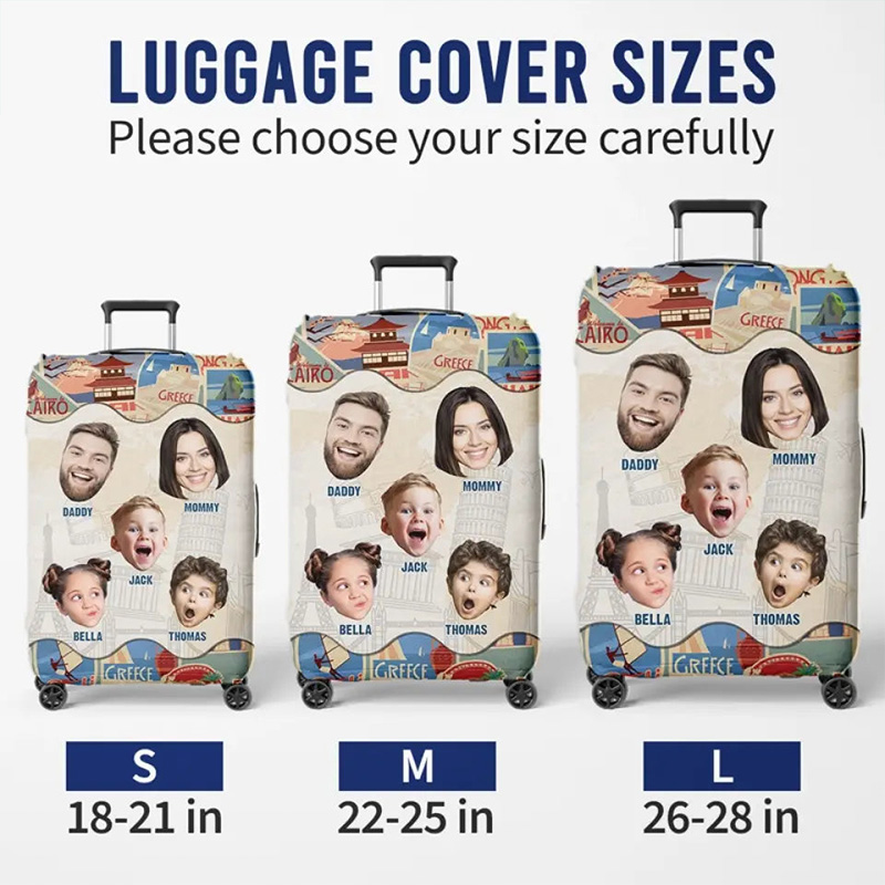 Personalized Photo Every Mile Luggage Cover A New Memory with Family Custom Travel Suitcase Protector Summer Vacation Gift For Family