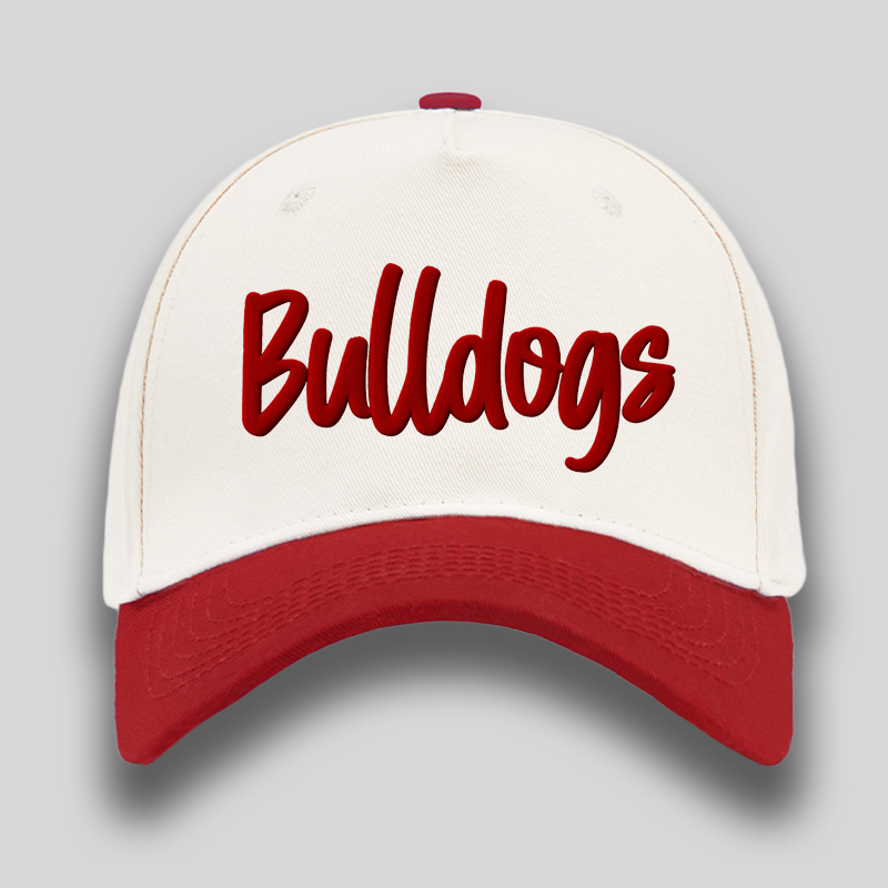Personalized Campus Mascot Two Tone Baseball Caps Mascot Name Caps Back to School Gift
