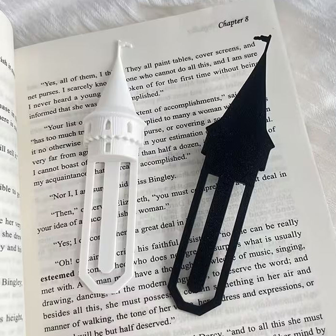 Personalized Castle Bookmark 3D Printed Fairy Tale Tower with Custom Name Cute Gift for Book Lovers & Kids