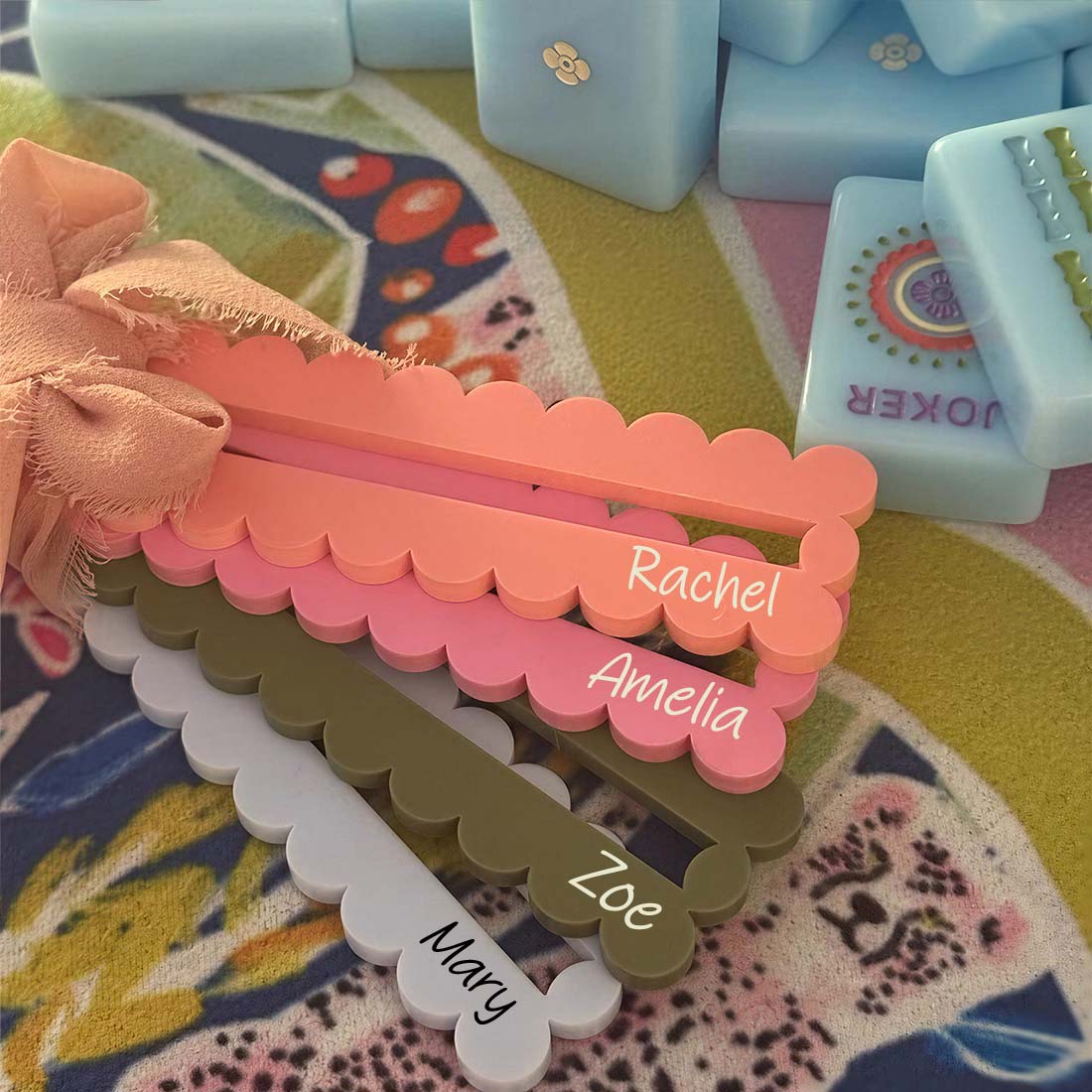 Mahjong Line Reader Personalized Gift for Mahjong Group Girls Night Gift Mahjong Accessories