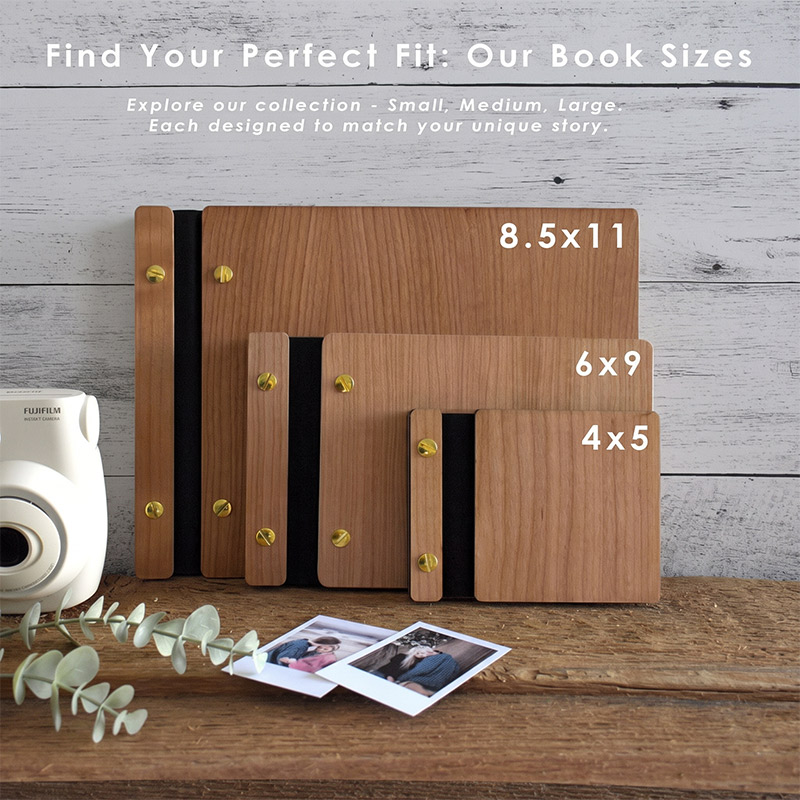 Personalized Adventures with Dad Mini Keepsake Photo Book Handcrafted Engraved Wooden Cover Custom Gift for Dad Father's Day Gift