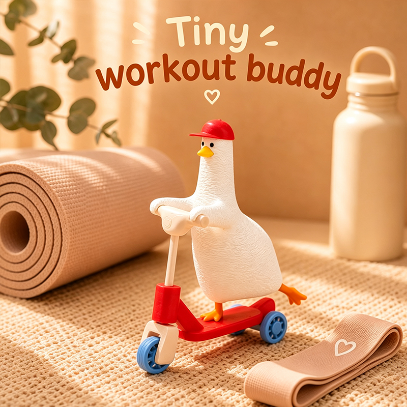 Funny Coworker Gift, Burnout Duck Figurine, I'm Sick Of Everything Duck, Office Desk Decor, Emotional Support Gift