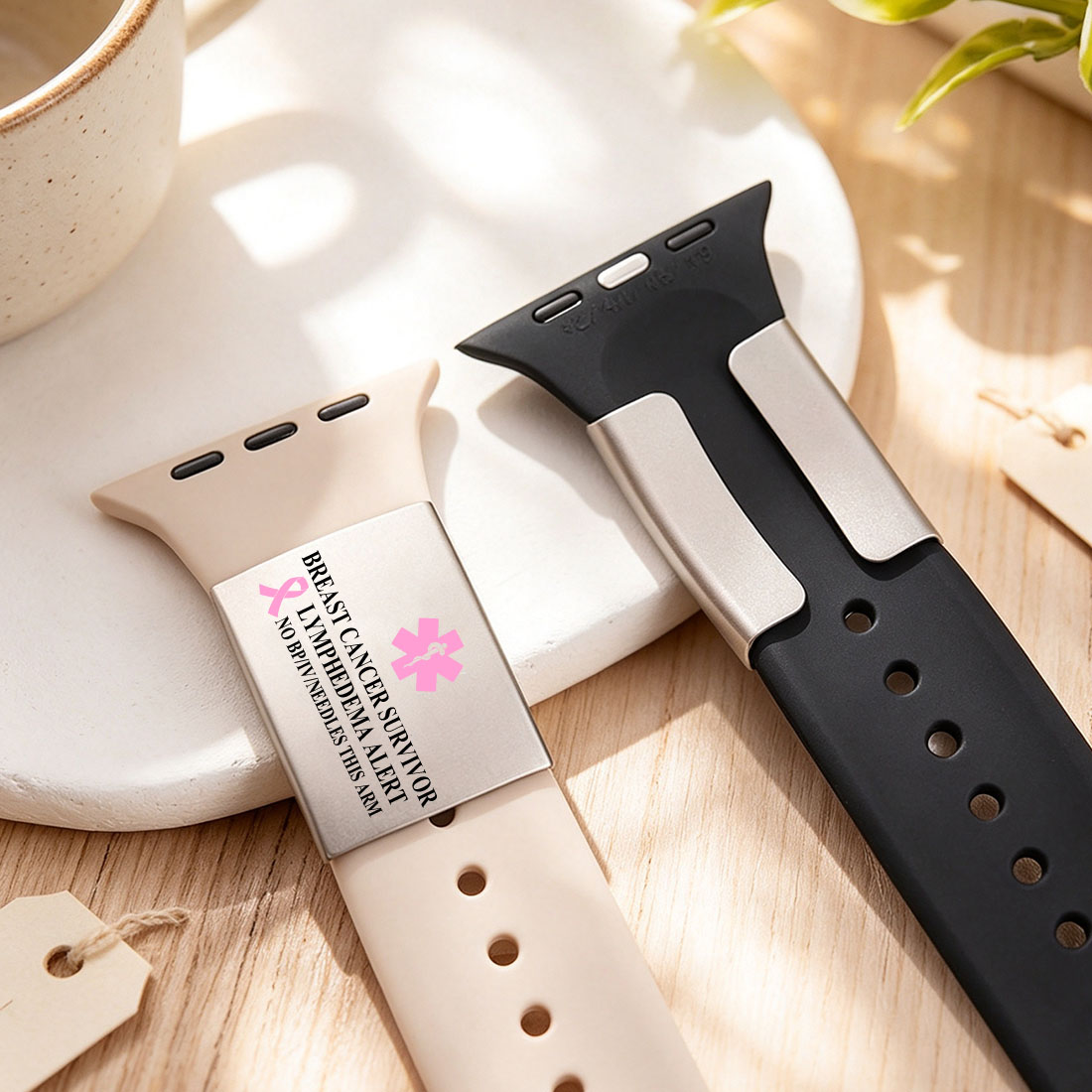 Personalized Medical Alert ID Tag Emergency Safety Plate for Watch Band Fitness Runners Athletes Climbers Elderly Essential