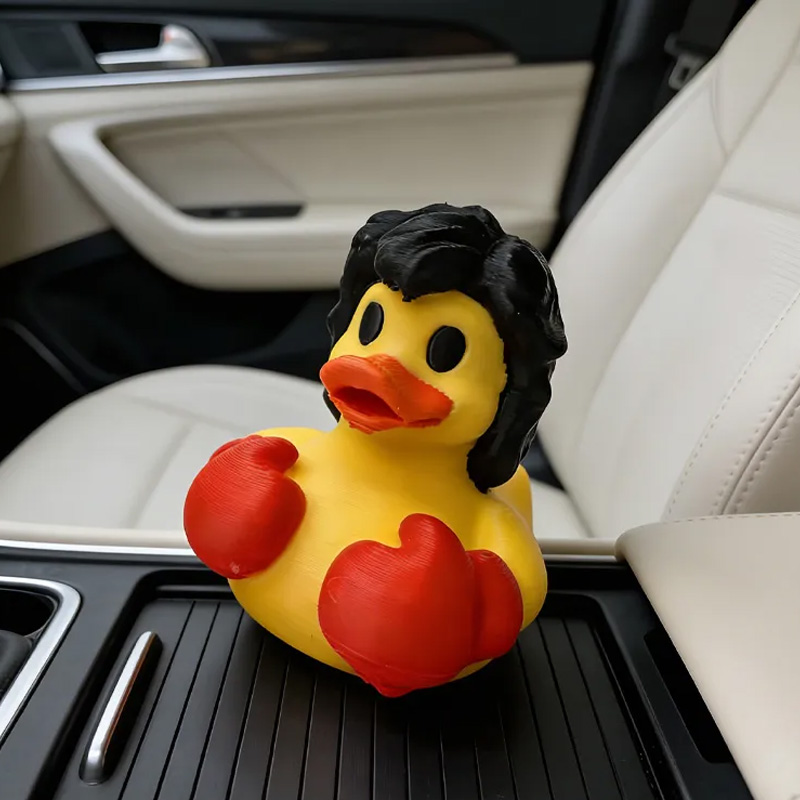 Personalized 3D Printed Boxing Duck with Red Gloves Desk Decor Birthday Hilarious Fitness Gift for Friends Gym Rat Gym Lovers