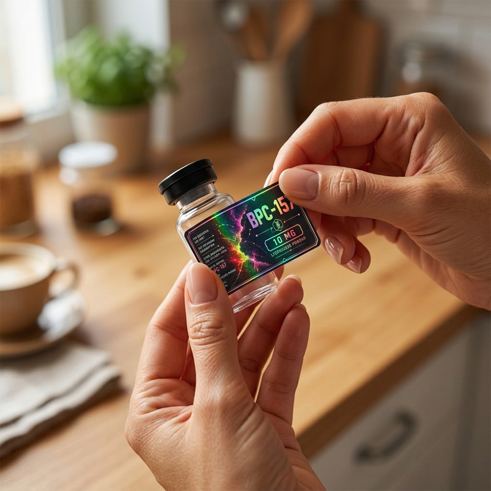Personalized Holographic Vial Labels Waterproof and Oil Resistant for Every 24 labels