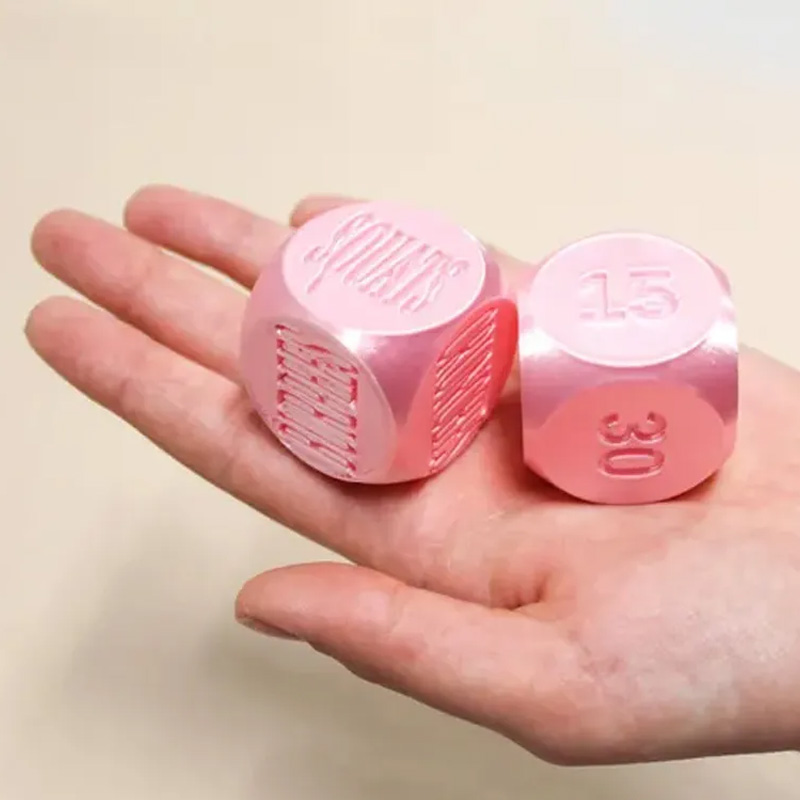 Personalized 3D Printed Exersize Workout Dice Set of 2 Unique Large 1.4" dice Excersize and Quantity Gift for Friends Gym Rat Gym Lovers