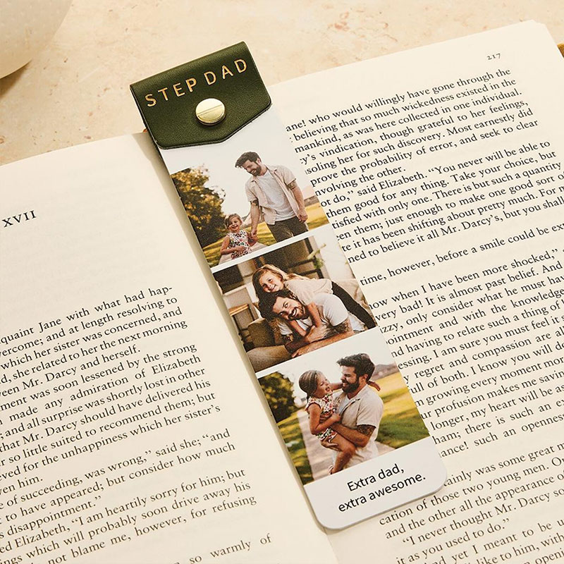 Personalized Grandad Photo Bookmark Birthday Gift for Dad Grandpa Book Lover Gift Father's Day Gift