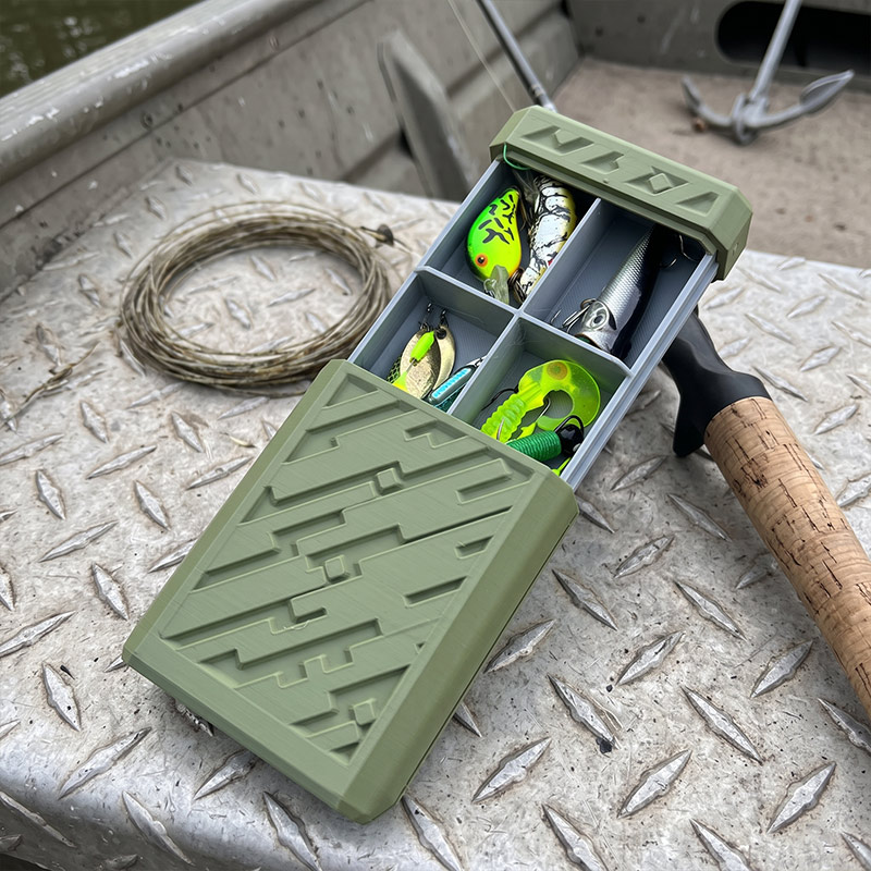 Personalized Pocket Fishing Tackle Box with Name for Dad Grandpa Papa Fishing Gifts