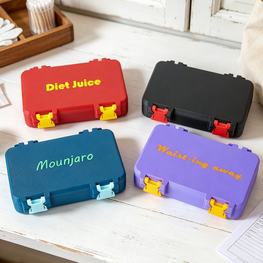 Mounjaro Single/Double KwikPen Hardshell Travel Case: Custom Colour, Personalization Available