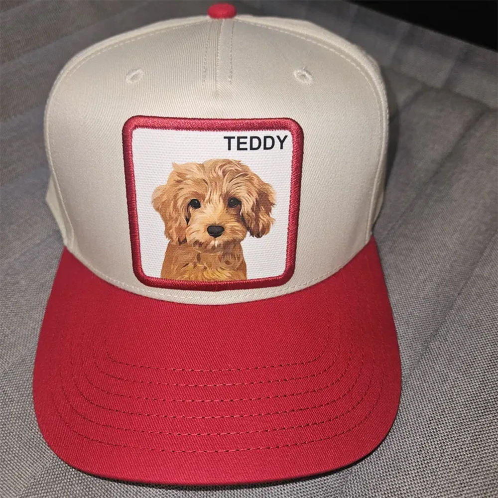 Personalized Vintage Pet Portraits Trucker Hat Pet Lover Gifts