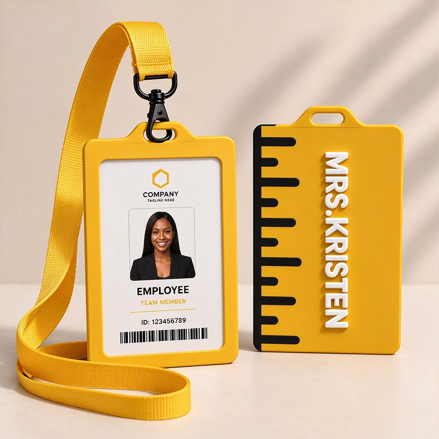 Personalized 3D Print Badge Holder Teacher Bundle Gift