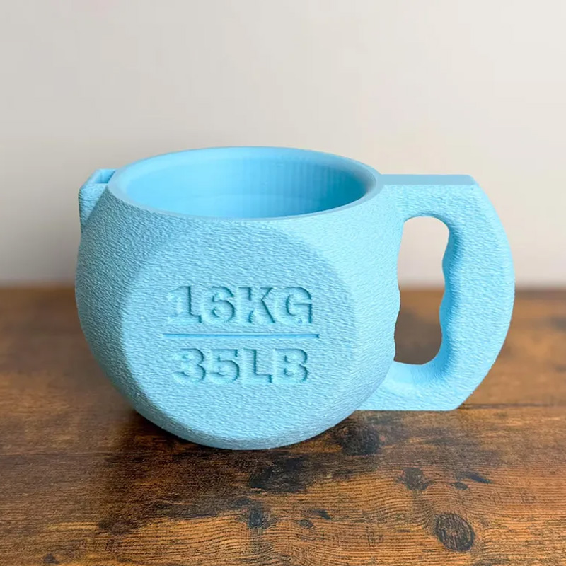 Personalized Kettlebell Ice Cream Pint Holder with Spoon Slot Holder 3D Printed Cozy with Spoon Slot Fitness Inspired Cozie Gym Gift Fuzzy Texture for Gym Lover