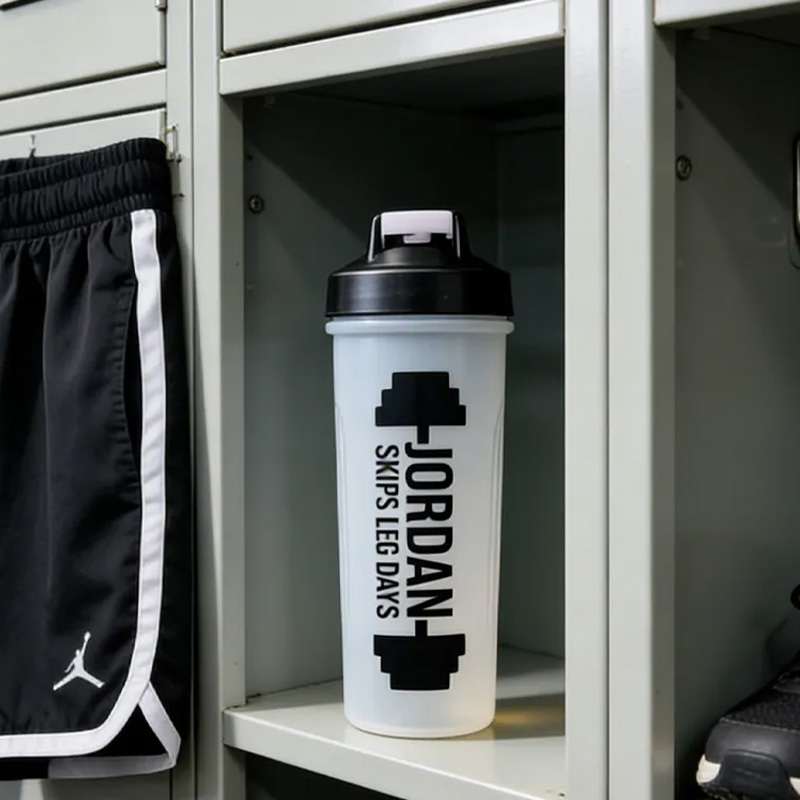 Personalised Protein Shaker New Year Resolution Gym Lover Gift Drinks Bottle Fitness Freak Healthy Shakes Father Dad Gift for Gym Lovers