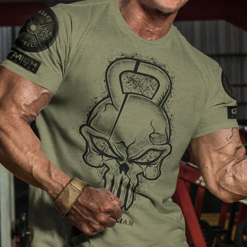 Personalized Gym Classic T-Shirt Gym Reaper Funny Motivational Workout Gym T-Shirt for Men for Fitness Enthusiasts Bodybuilders and Gym Lovers
