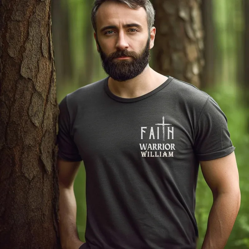 Personalized Gym Classic T-Shirt Strength Faith Based Christ Gift Ideas for Fitness Enthusiasts Bodybuilders and Gym Lovers