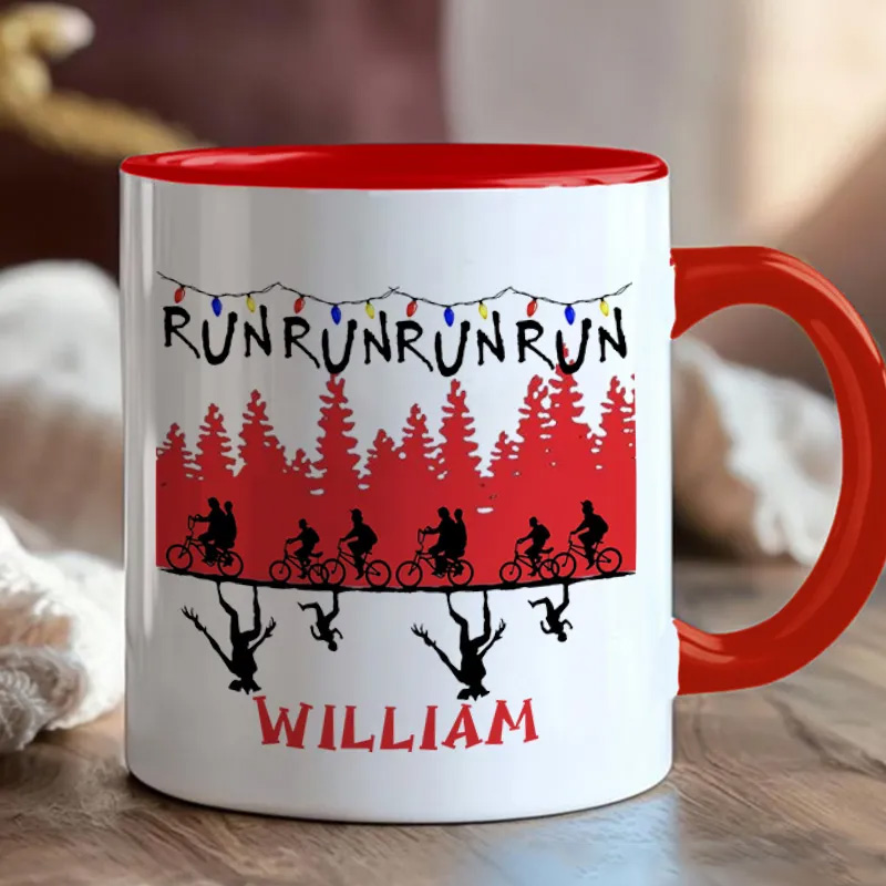 Personalized Christmas Things Cyclist Coffee Mug Funny Bicycle Gift Lover Mug Cyclist Gift Mountain Biker Gift Cycling Gift Bike Gift Bicyclist Mug Colour Options Available