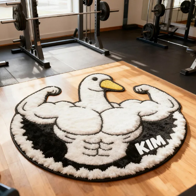 Personalized Silly Goose Lifting Doormat and Workout Transform Gym Space with Custom Name Powerlifting Gift Funny Fitness for Fitness Gym Owner Lovers