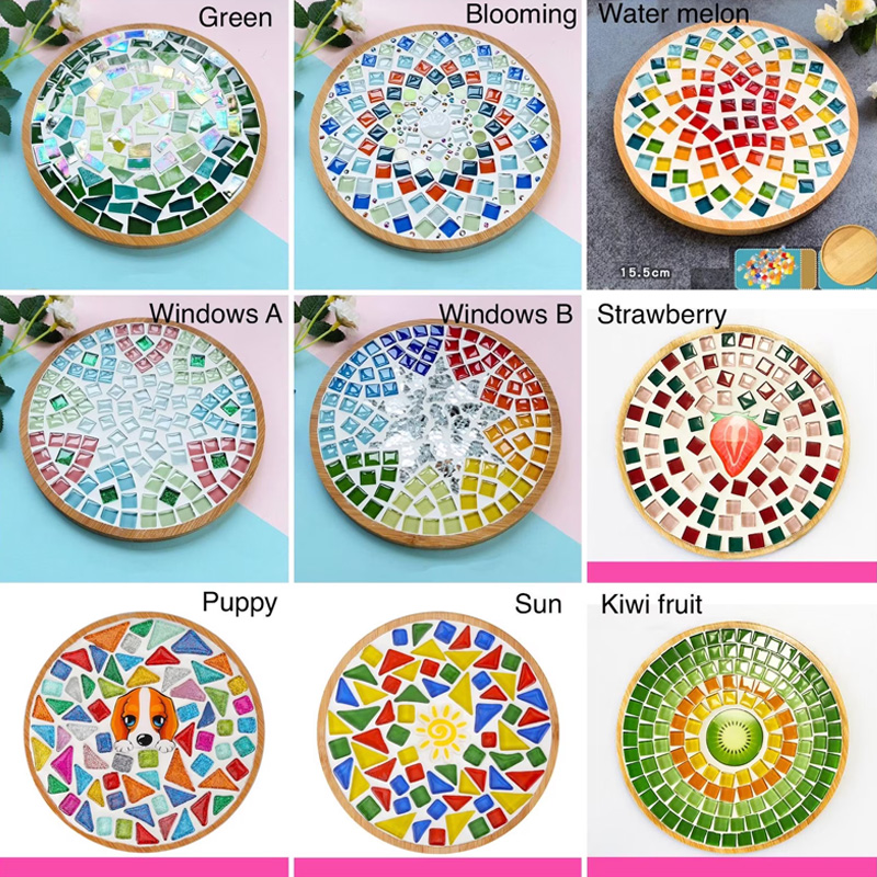 Personalized Mosaic kit diy coaster kit for kids mosaic tile kit make your own tray trivet arts and crafts home hobby craft kit for adults craft kit