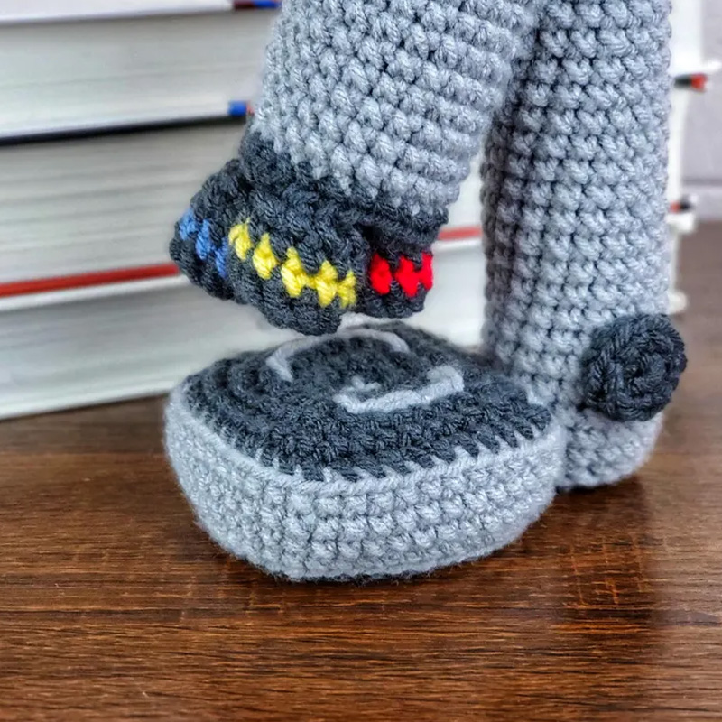 Personalized Amigurumi Toy Biology Plushie Microscope Crochet Toy Science Decor Gift for Geek Lover