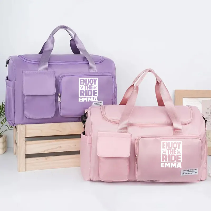 Personalized Just Ride Duffel Bags with Multiple Compartments for Outdoor Adventures Riding Cycling Biking Enthusiasts