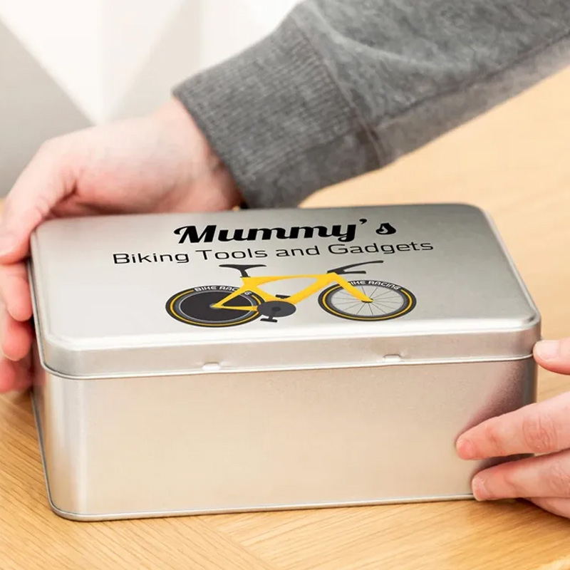 Personalized Treat Tin Cycling Gift Cycling Tin Bike Tin Cycling Gifts Bike For Men Gift For Cyclist Caravan Storage Tin Gift for Riding Lovers