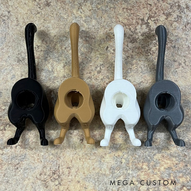 Pooping Cat Butt Toothpaste Topper 3D Printed Funny Gag Gift for Cat Lovers