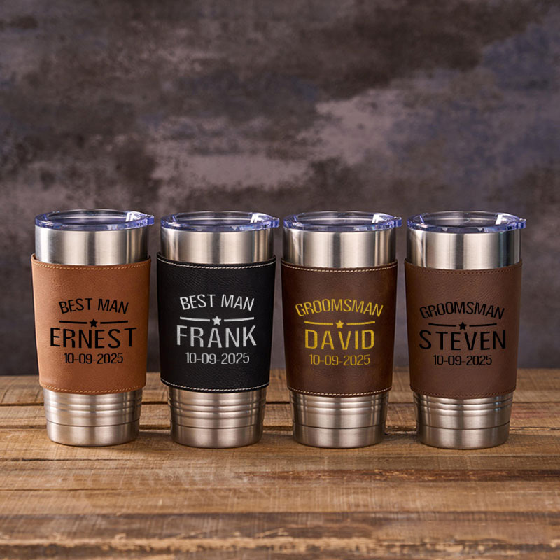 Personalized Groomsmen Gifts Tumbler 20oz Groomsmen Coffee Mugs for Men Groomsman Gift Best Man Gift Bachelor Gift Tumbler for Him