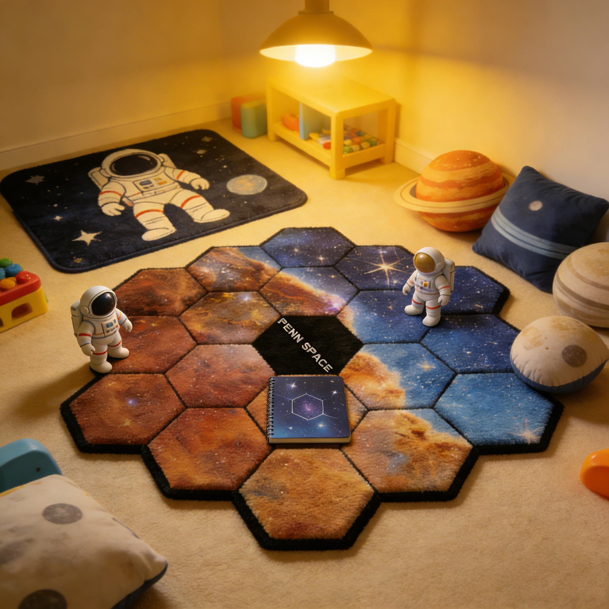 Personalized Telescope Light Up Sign Rug Doormat Gamer Room Decor Gift for Game Geek Lover