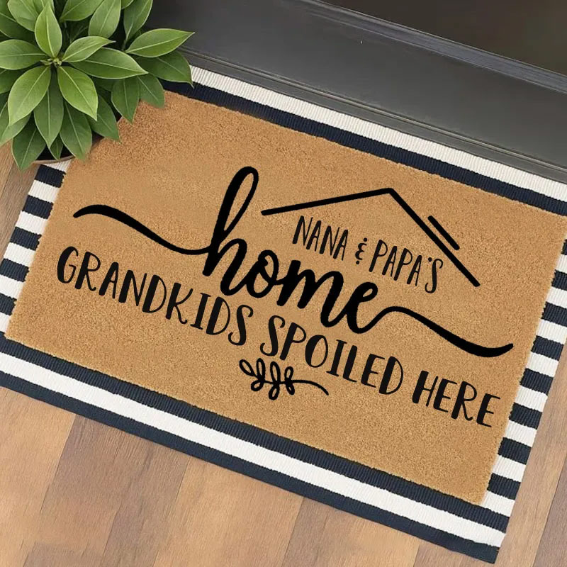 Personalized Grandparents Door Mat Personalized Grandparents Gift Custom Doormat Grandparents Doormat New Home Gift Front Door Mat