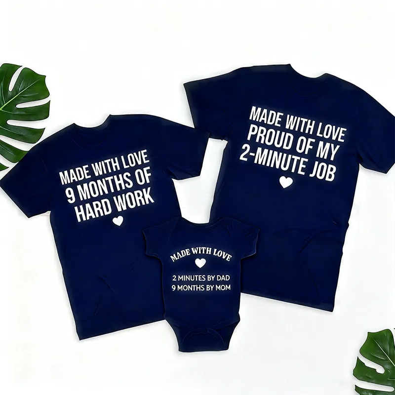 Personalized Family Matching Outfit Hilarious & Heartwarming Newborn Outfit Pregnancy Announcement Gift Baby Shower Gift