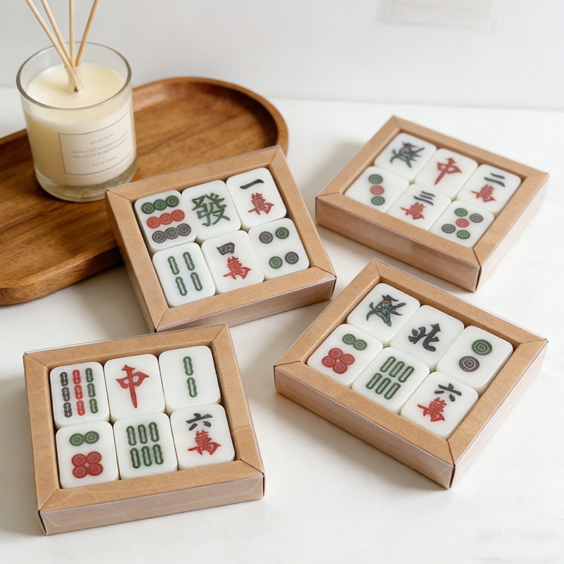 Mahjong Tile Soap Set Customizable Vegan Guest Soaps