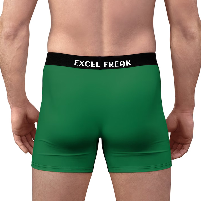 Personalized Freak In The Sheets Boxer Funny Excel Enthusiast Spreadsheet Lover Gift for Coworker Husband Men Boxer Briefs for Geek Lover