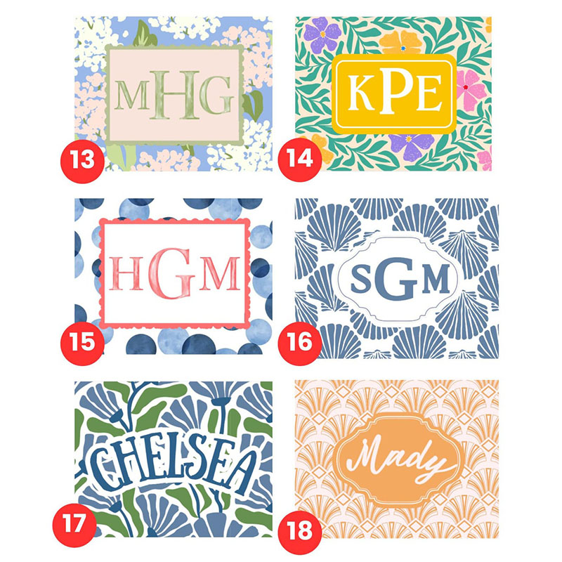 Personalized Mahjong Card Cover and Plastic Sleeve for Large Card National Mahjong League Card Protector Custom Monogram Mahjong Gift