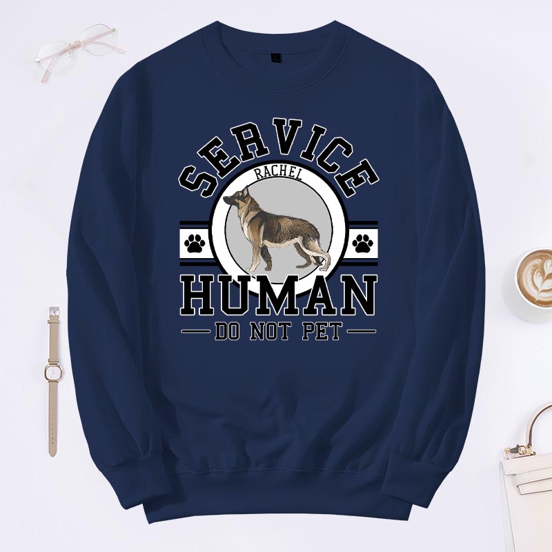 Personalized Dog Lover Service Human Classic Sweatshirts