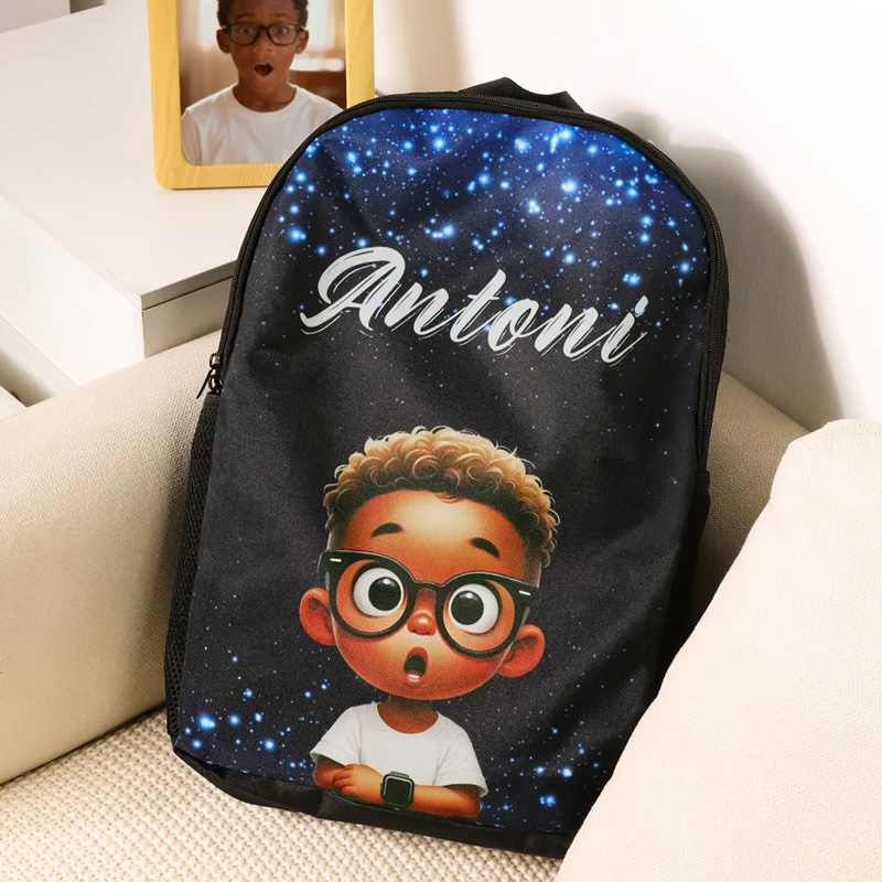 Personalized Colorful Graffiti Style Name Backpack Lunch Bag Pencil Case Set Back to School Birthday Gift for Boys Girls Students