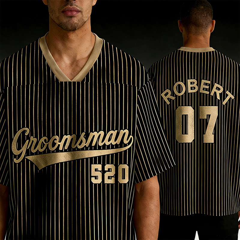 Personalized Groom & Groomsmen Jersey Shirt Bachelor Party Jersey Personalized Name and Number Jersey Groomsmen Proposal Best Man Gift For Him