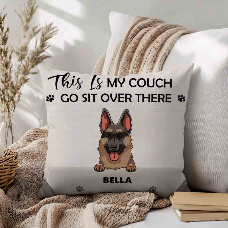 Personalized Dog Lover this is My Couch Throw Pillows