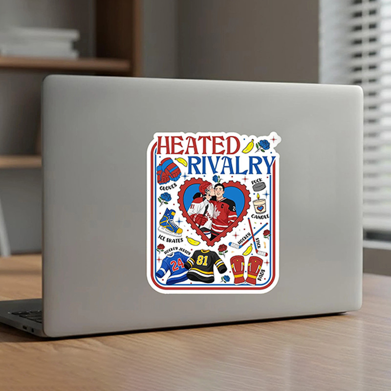 Personalized HR Hockey Design Sticker with Custom Design, Hot Book Movie Fan Gifts