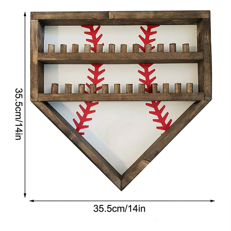 Personalized Baseball Home Plate Championship Ring Display for Baseball Stars