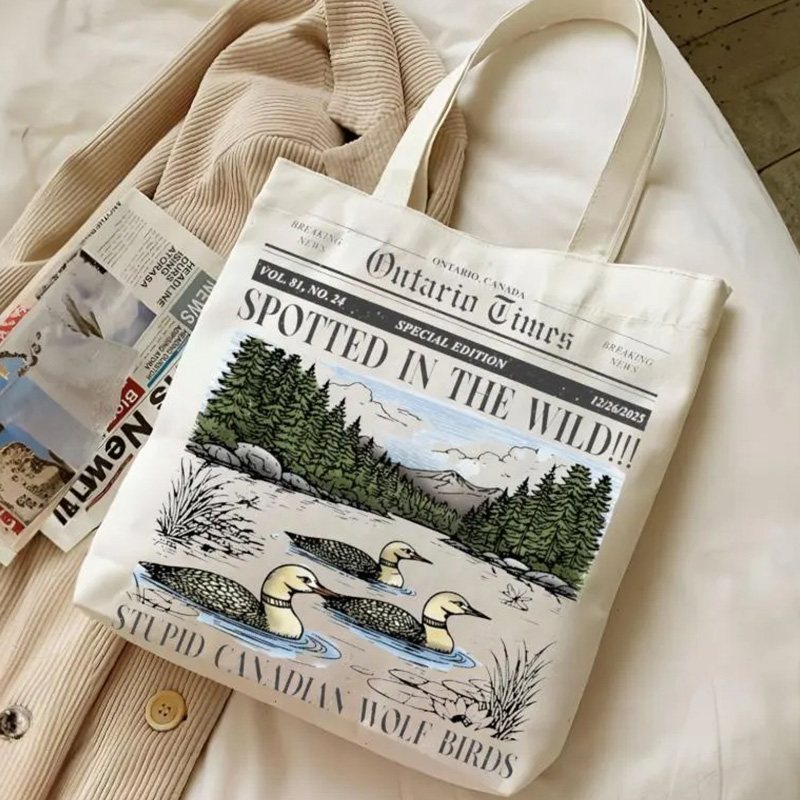 Personalized HR "I'm Coming To The Cottage" Design Hockey Tote Bag with Custom Style For Movie Book Fans Gift