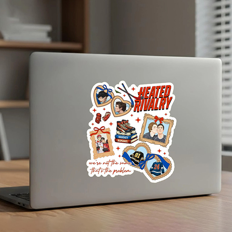 Personalized HR Hockey Design Sticker with Custom Design, Hot Book Movie Fan Gifts