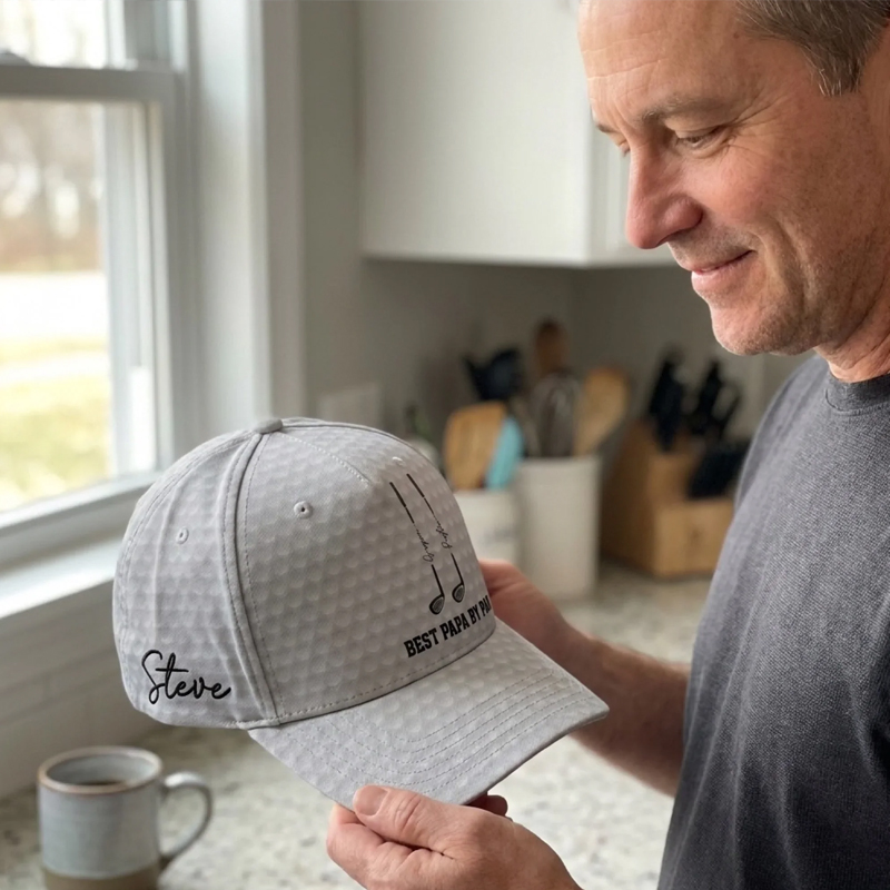 Personalized Golf Cap Best Dad By Par Custom Name Gift for Dad Grandpa Father's Day