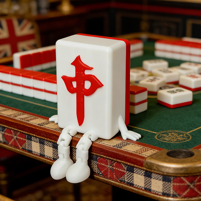 Personalized Mahjong Decor with Dangling Legs Gifts for Mahjong Enthusiasts