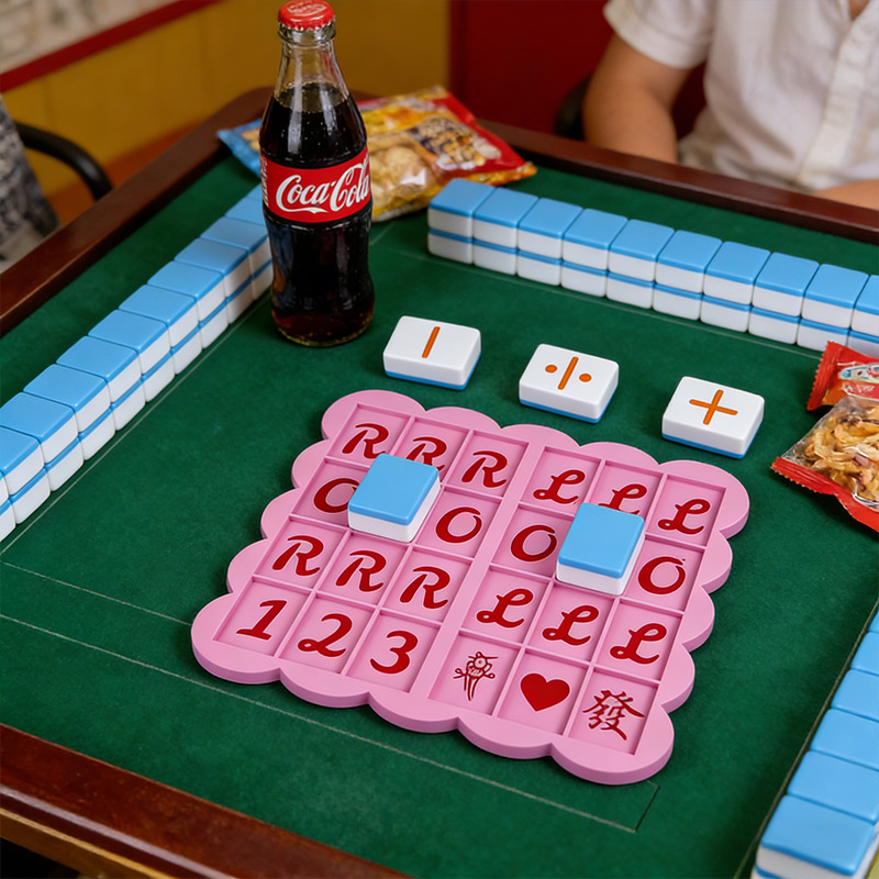 3D Printed Mahjong Practice Board Mahjong Beginner, Mahjong Line Reader for Learning and Scoring